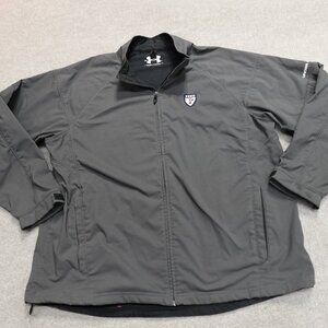 Under Armour Jacket 2XL Gray Solid Embroidered Penn University